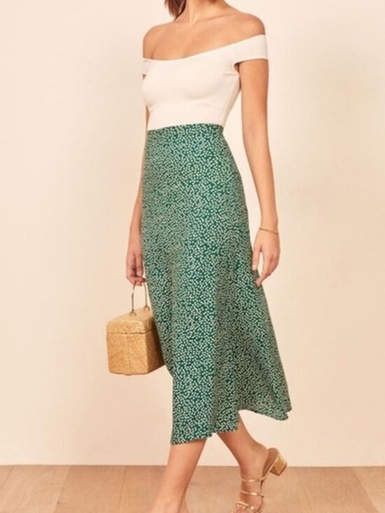 Reformation Dresses & Skirts - Reformation Green Midi Skirt